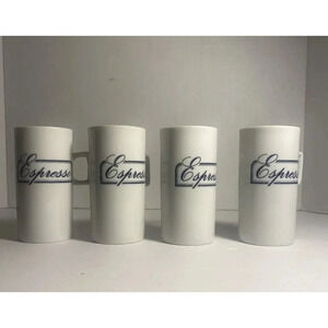 4 Style Setter Espresso Handled Cups Made in Japan 4" Excellent Condition
